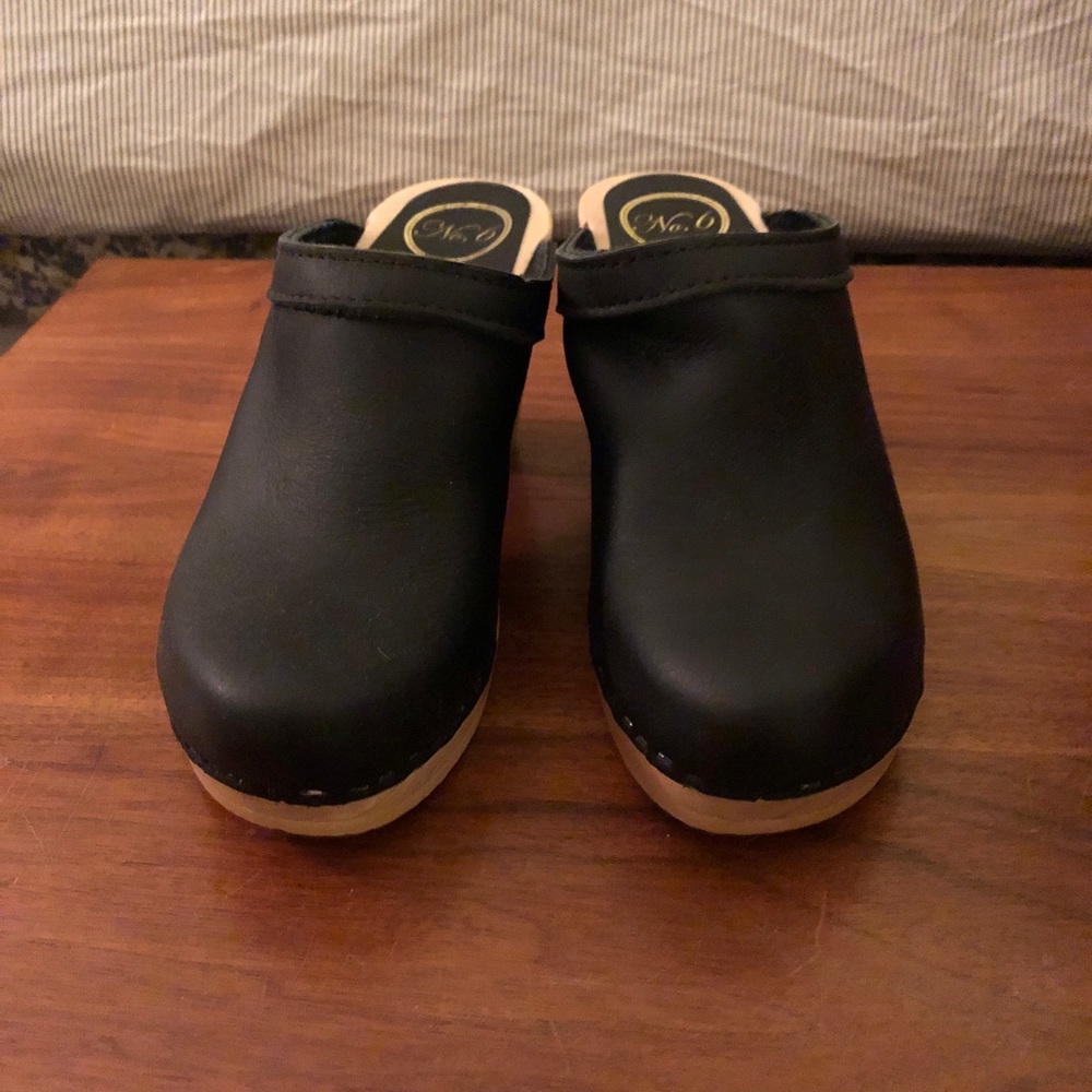 No. 6 Old School Clog in Black.  Never worn.